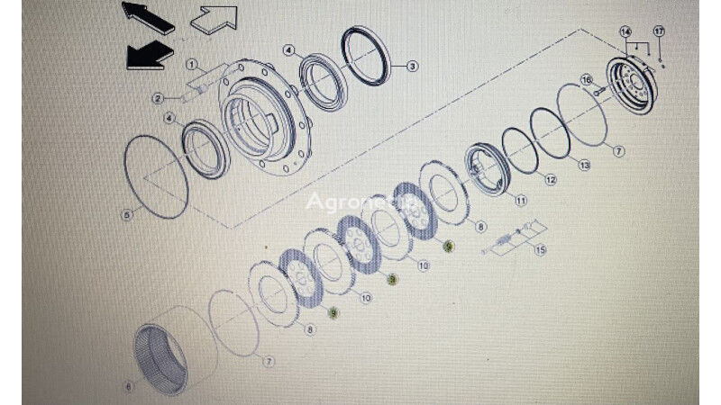 Claas 00 1158 116 0 Bremsscheibe für Claas Axion 870 Radtraktor