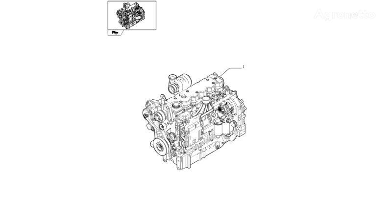 87312077 Motor für New Holland T6090 Radtraktor