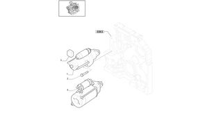 New Holland T6010 T6090 T6070 Regen rozrusznik 12v, 4.2kw 84151331R 84151331R Starter für New Holland T6010 T6090 T6070 Radtraktor