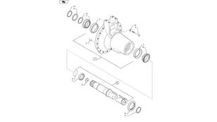 Welle für New Holland T6090 T6070  Radtraktor