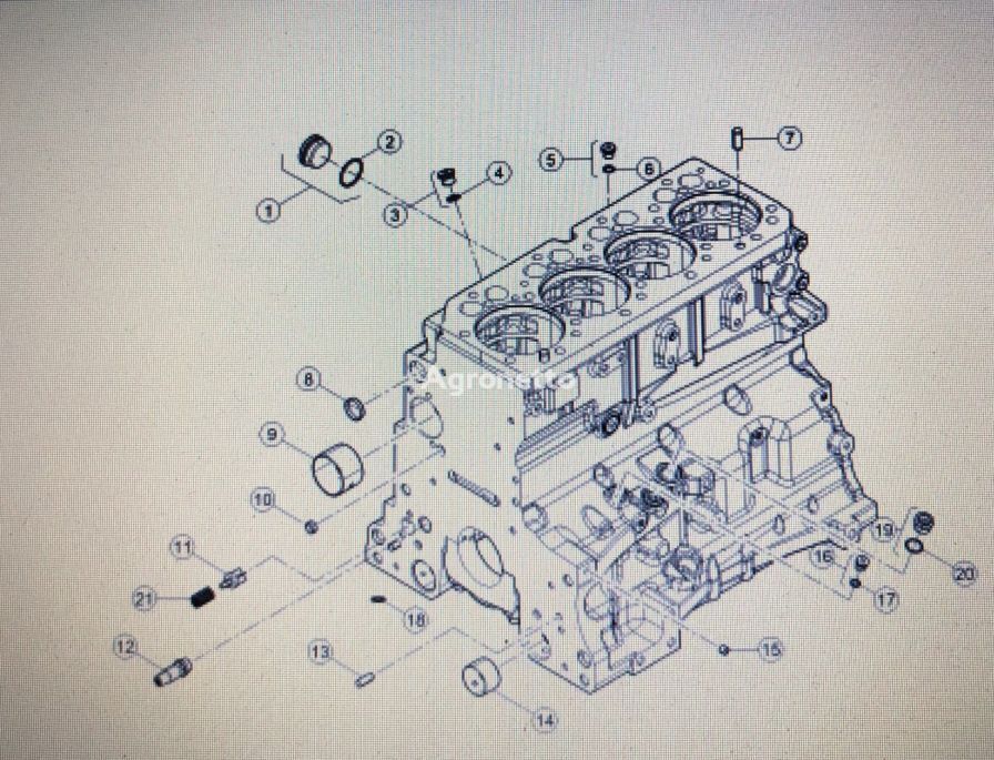 Zylinderblock für Claas Arion St 4 Hexa A74 Radtraktor